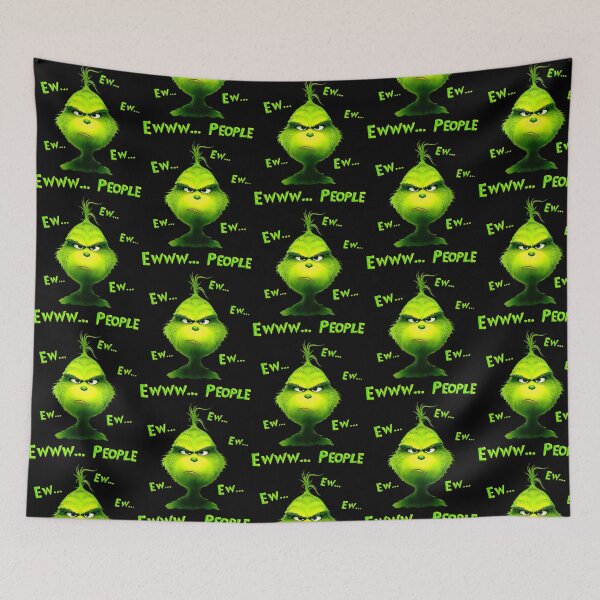Item preview, Ew People Funny Green Guy Introvert Xmas Art designed and sold by RakeshPatelArt.