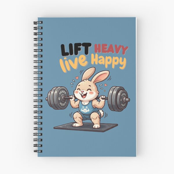 Item preview, Lift Heavy Live Happy Workout Inspiration Quote designed and sold by WallMuseStudio .