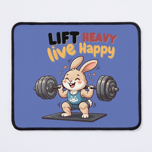 Item preview, Lift Heavy Live Happy Workout Inspiration Quote designed and sold by WallMuseStudio .
