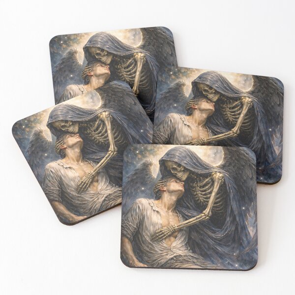 Item preview, The Kiss of Death Painting – Gothic Romantic Art designed and sold by GalleryKauffeld.