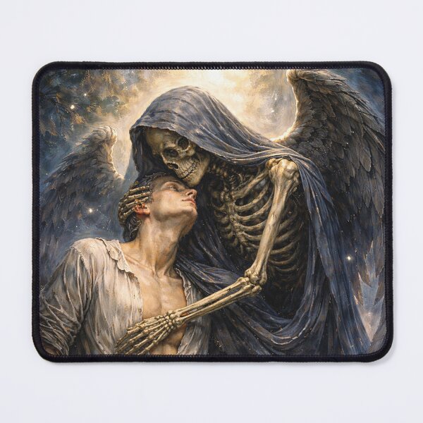 Item preview, The Kiss of Death Painting – Gothic Romantic Art designed and sold by GalleryKauffeld.