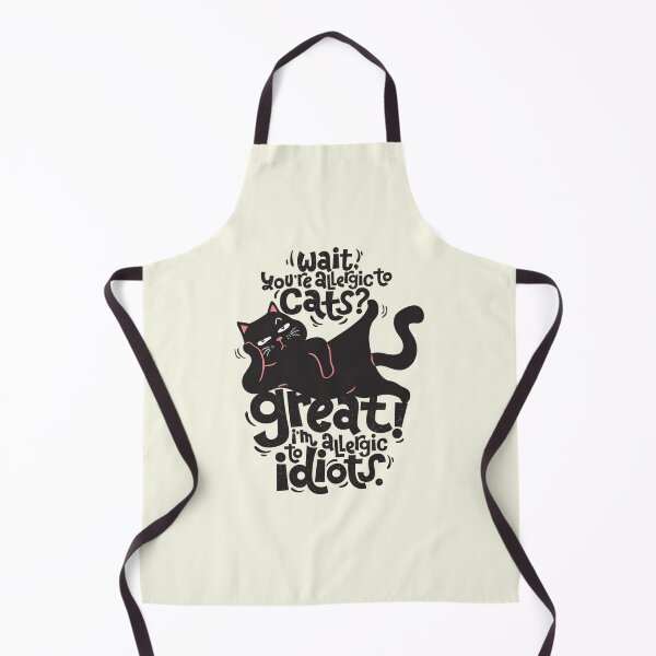 Item preview, Funny Cat Allergic To Idiots Sarcastic Quotes designed and sold by Vicky021.