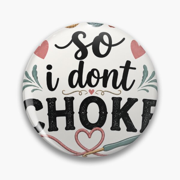 Item preview, Crochet So I Don't Choke People Funny Crochet Lover Gift designed and sold by MalickaArt.