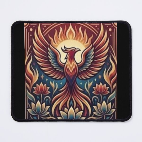 Item preview, Majestic Phoenix Stained Glass Art designed and sold by FABIOLA1970.