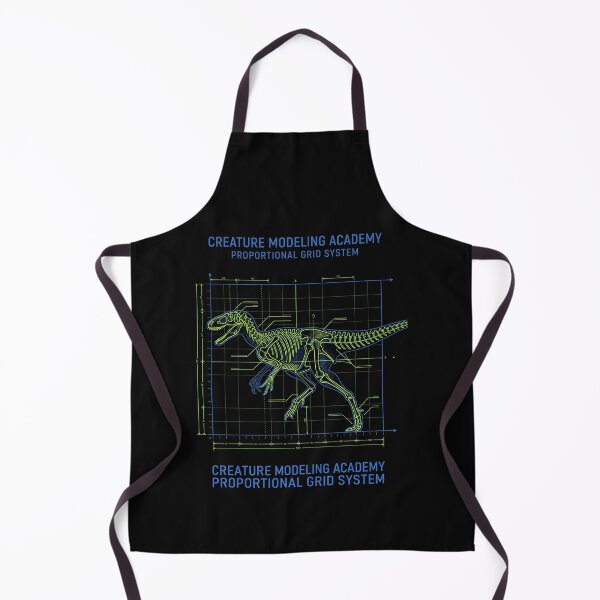 Item preview, Theropod Grid System - Dinosaur Blueprint Art designed and sold by SplashTastic.