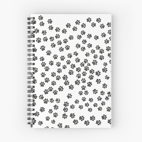 Item preview, Curious Cat Paw Prints Seamless Pattern Background designed and sold by Rust & Soul.