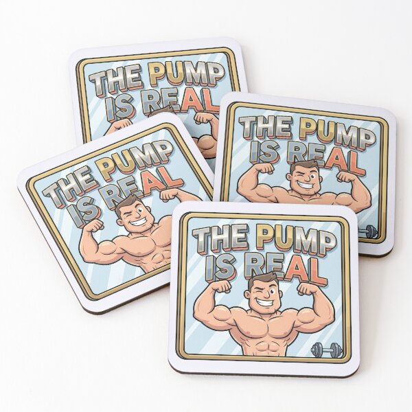 Item preview, Hilarious "The Pump Is Real" Bodybuilding Meme! designed and sold by pradeepvisuals.