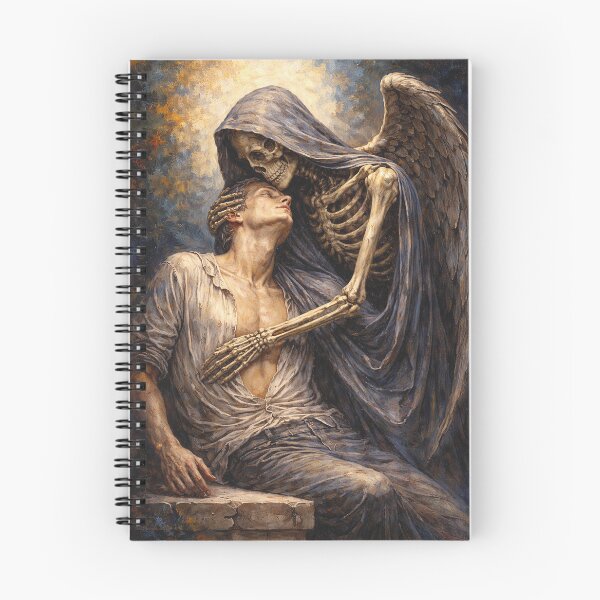 Item preview, The Kiss of Death Painting – Gothic Love and Tragedy designed and sold by GalleryKauffeld.