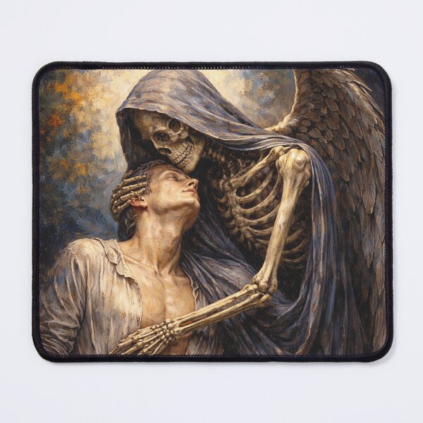 Item preview, The Kiss of Death Painting – Gothic Love and Tragedy designed and sold by GalleryKauffeld.