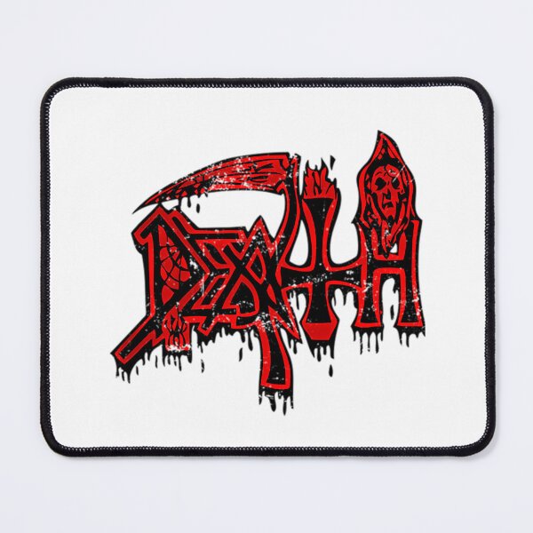 Item preview, Red Distressed Typography Scythe Grim Reaper designed and sold by Lantimichele.