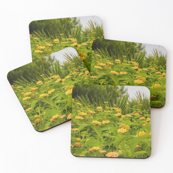 Item preview, Beautiful Yellow Flower Blossoms in a Vibrant Green Garden Landscape designed and sold by Nmallia.