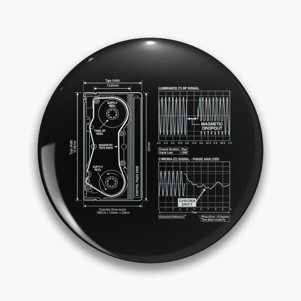 Item preview, VHS Magnetic Dropout Signal - Retro Media Blueprint designed and sold by SplashTastic.