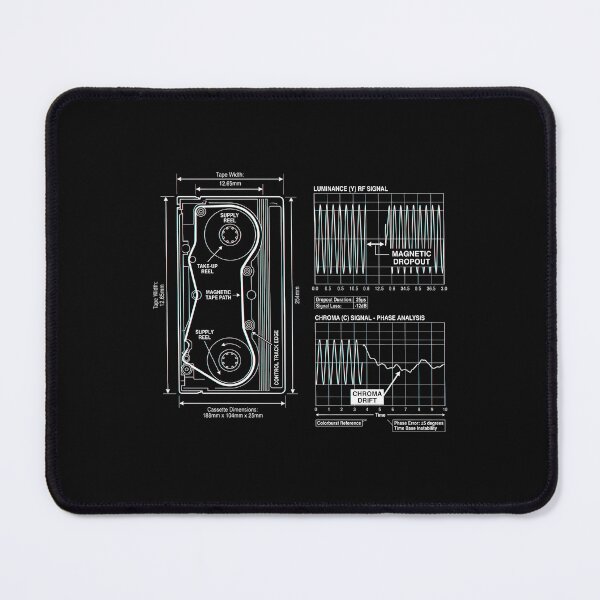 Item preview, VHS Magnetic Dropout Signal - Retro Media Blueprint designed and sold by SplashTastic.