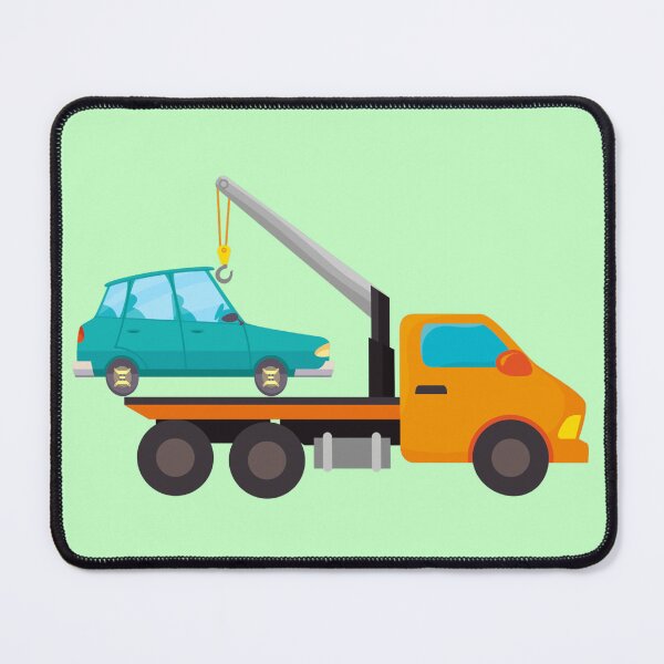 Item preview, Orange Tow Truck Blue Car designed and sold by The Hook Up Towing & Recovery.