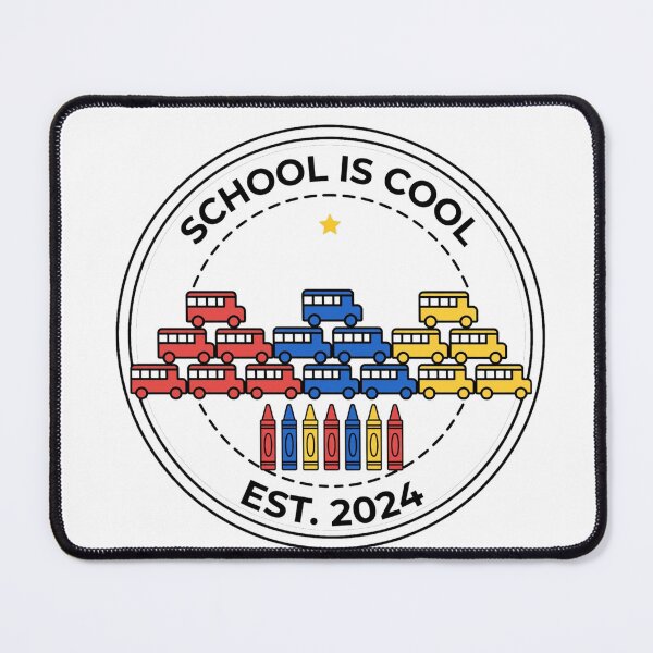 Item preview,  School Is Cool PNG - School Bus Mountain Badge - Crayon Forest Kids Shir designed and sold by ismai6.
