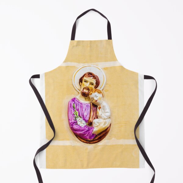 Item preview, Saint Joseph Holding Baby Jesus Ceramic Wall Plaque Religious Icon of Faith and Protection designed and sold by Nmallia.