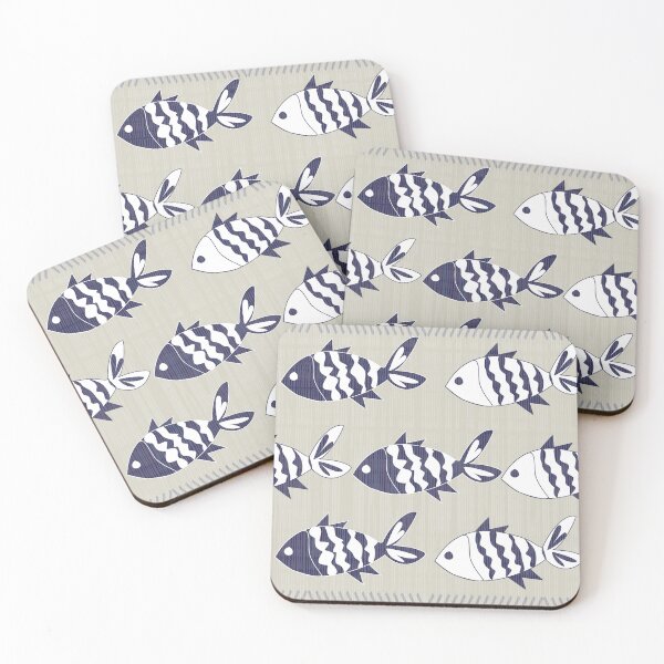 Item preview, Colorful fish pattern area rug featuring beautifully illustrated aquatic motifs inspired by marine life designed and sold by Line-Aura.