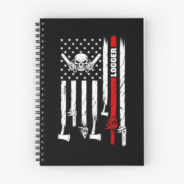 Item preview, Logger Skull – Chainsaw & Axe Forestry Worker Vintage Artwork designed and sold by mobsture.