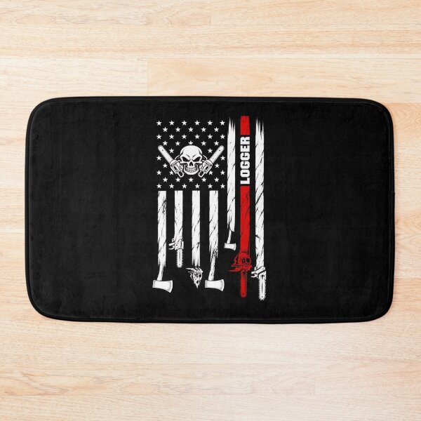 Item preview, Logger Skull – Chainsaw & Axe Forestry Worker Vintage Artwork designed and sold by mobsture.