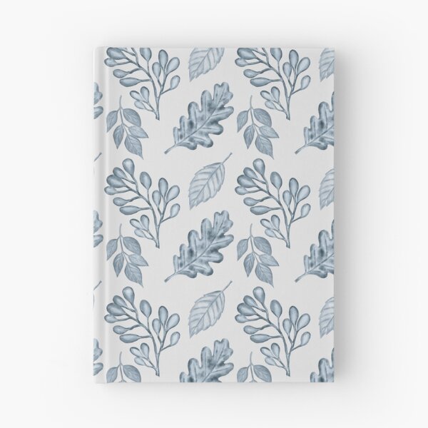 Item preview, Light Silver Blue Leaf Pattern | Minimalist Aesthetic Botanical Art designed and sold by ​Jyoti Digital Artist.