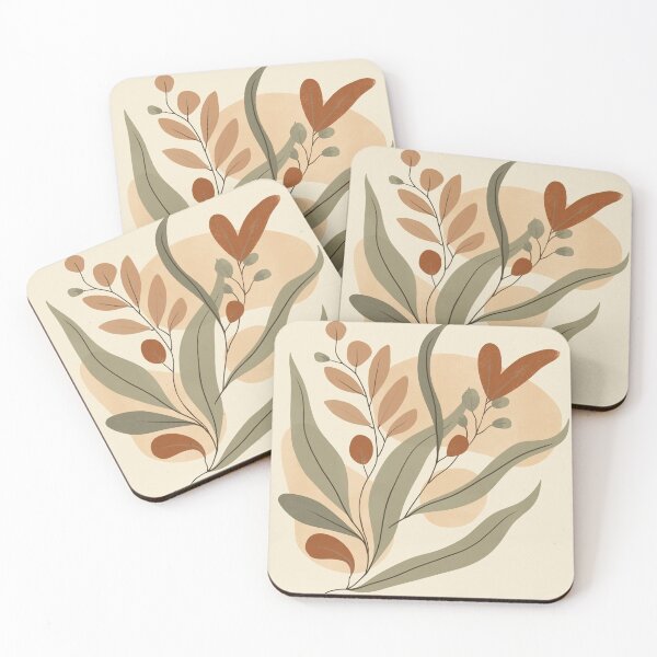 Item preview, Sophisticated Botanical Foliage Abstract Terracotta and Sage Green designed and sold by Zaramodo.
