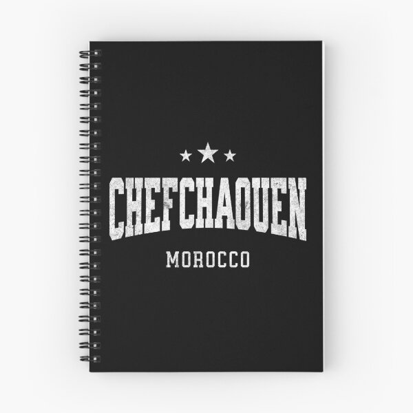 Item preview, Chefchaouen Morocco Vintage Distressed Varsity Travel College Style Design designed and sold by NiceTeeClub.