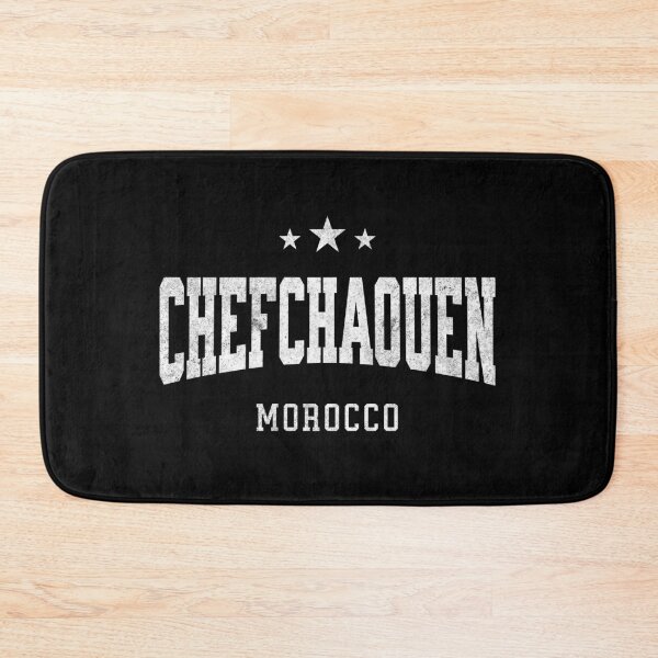 Item preview, Chefchaouen Morocco Vintage Distressed Varsity Travel College Style Design designed and sold by NiceTeeClub.