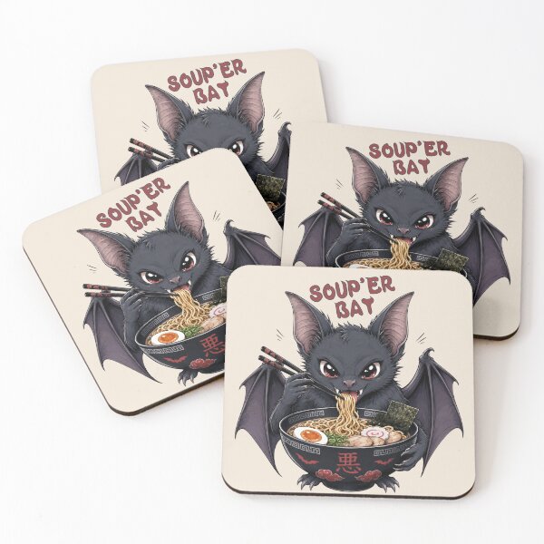Item preview, Bat Ramen a.k.a Soup'er Bat designed and sold by Festive Bug.