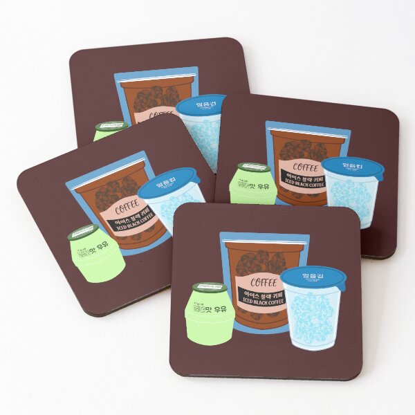 Item preview, Korean Melon Milk Black Coffee Set designed and sold by Rin_Art.