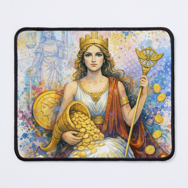 Item preview, Tyche illustration – Greek Goddess of Fortune and Luck designed and sold by GalleryKauffeld.