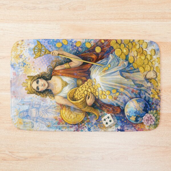 Item preview, Tyche illustration – Greek Goddess of Fortune and Luck designed and sold by GalleryKauffeld.