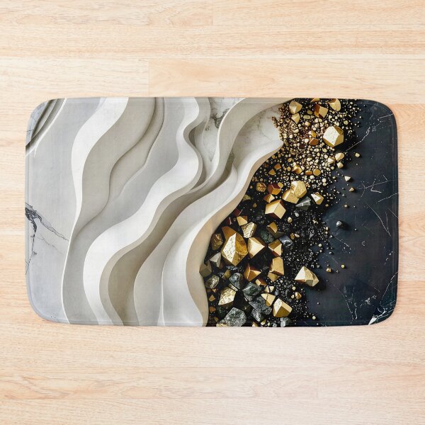 Item preview, Alabaster and Slate Geometric Spiral with Pyrite Accents designed and sold by Vicky Brago-Mitchell®.