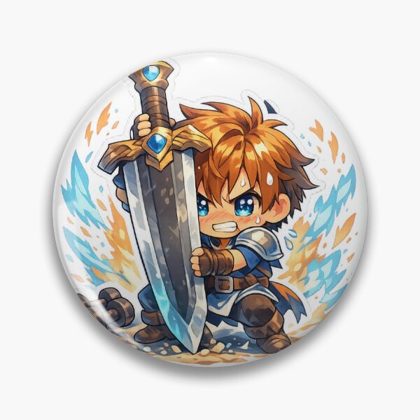 Item preview, Chibi Anime Hero Sticker Funny Training Meme for Gamers & Anime Fans designed and sold by CutePrintCorner.