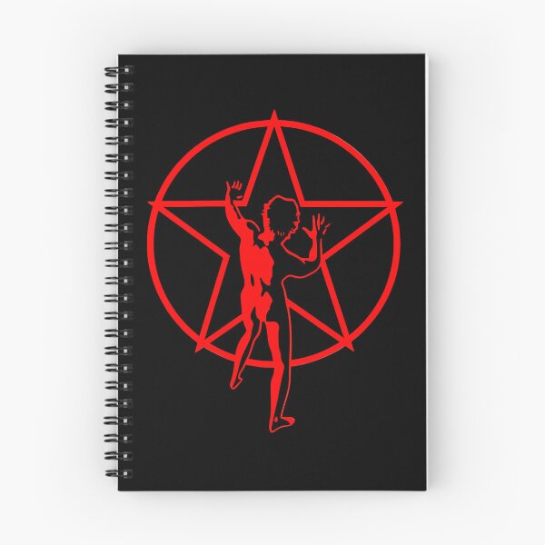 Item preview, Red Silhouette Figure Reaching Towards Pentagram Circle designed and sold by landeranimshop.