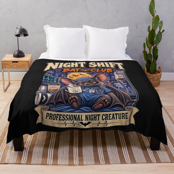 Item preview, Night Shift Bat Club Professional Night Creature Nurse Doctor Healthcare Coffee designed and sold by BrockmeyeSB.