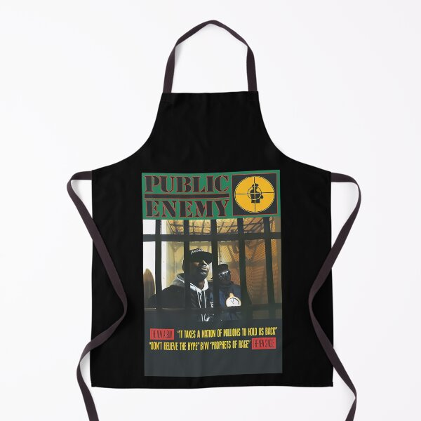 Aperçu de l'œuvre Membres derrière les barreaux sous l'en-tête vert et noir de Public Enemy créée et vendue par DemanDFashionFactroy.