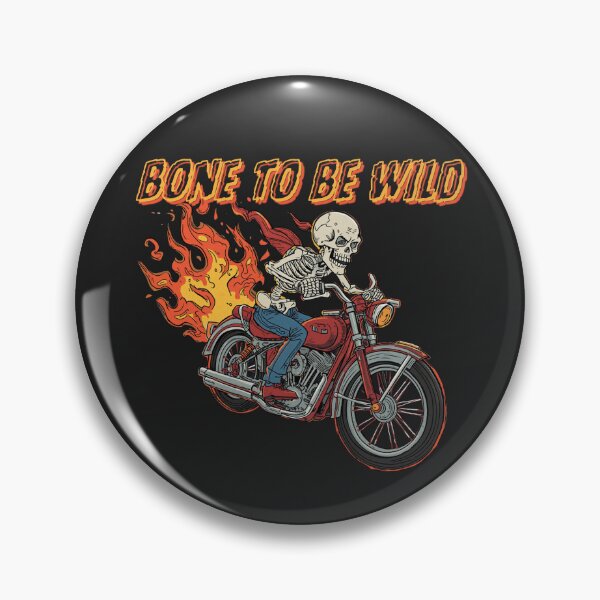 Item preview, Bone to Be Wild designed and sold by TeeHee Puns.