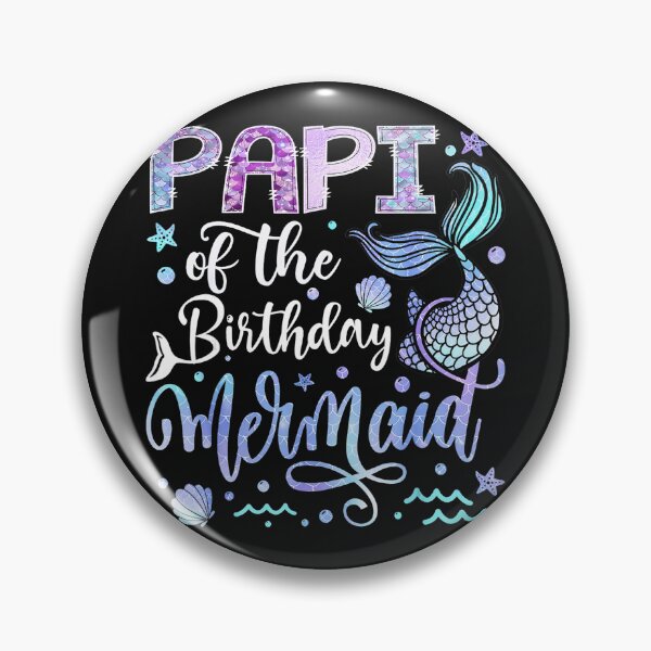 Artikelvorschau, Papi vom Geburtstag Meerjungfrau Vater Großvater Tochter Enkelin Geburtstagsfeier entworfen und verkauft von BrockmeyeSB.
