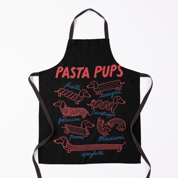Aperçu de l'œuvre Pâtes Pups Teckel Amoureux des chiens Cuisine italienne Fusilli Lasagne Cavatappi Fettuccine Penne Macaroni Spaghetti créée et vendue par BrockmeyeSB.