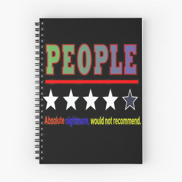 Item preview, People Absolute Nightmare, Would Not Recommend. Introvert Misanthrope Sarcastic Humor designed and sold by BrockmeyeSB.