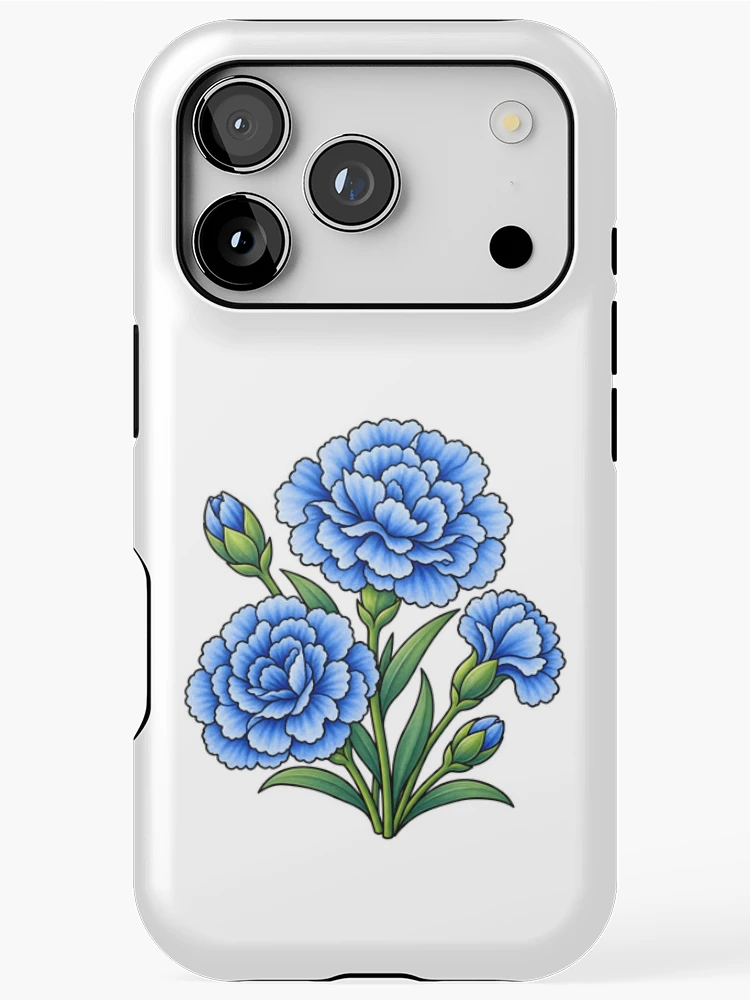Thumbnail 1 of 4, iPhone Case, Carnations designed and sold by GraphicsClub.