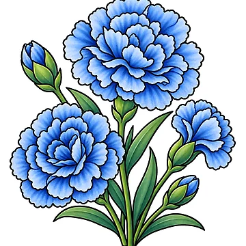 Artwork thumbnail, Carnations by GraphicsClub
