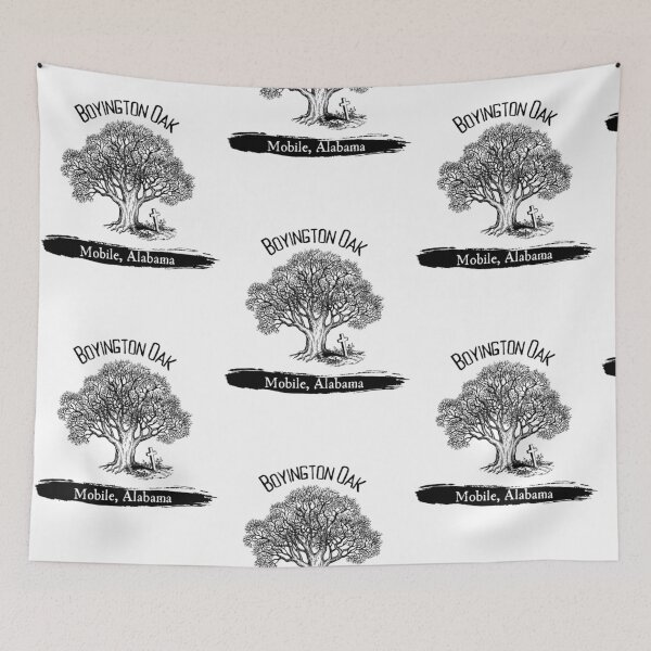 Item preview, Boyington Oak (Mobile, Alabama) Tree with Grave Hero Graphic designed and sold by GhostlyWorld.