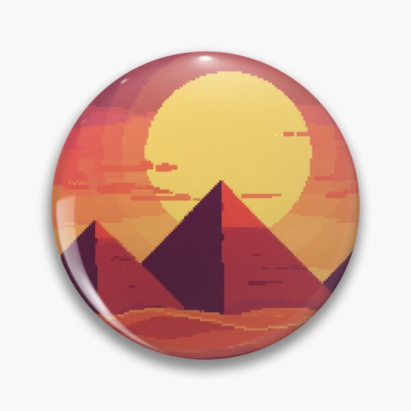 Item preview, Iconic Three Pyramids Retro Pixel Art designed and sold by grzezzz.