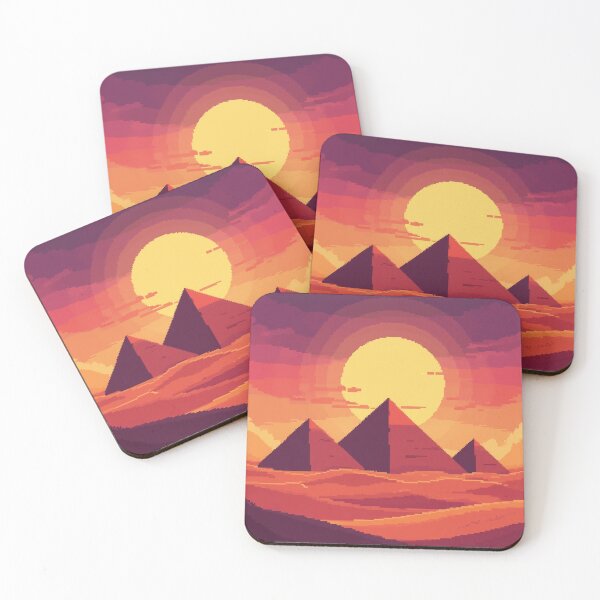 Item preview, Iconic Three Pyramids Retro Pixel Art designed and sold by grzezzz.