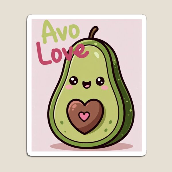 Item preview, Cheerful Avo with Big Heart designed and sold by PawShow.