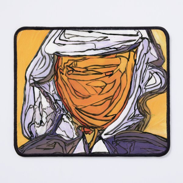 Item preview, Veiled Vision – Art Brut Portrait by Dwaalhaas designed and sold by Dwaalhaas.com.