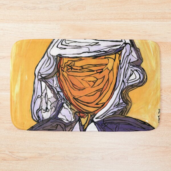 Item preview, Veiled Vision – Art Brut Portrait by Dwaalhaas designed and sold by Dwaalhaas.com.