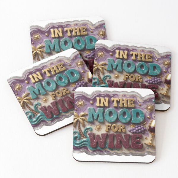 Item preview, Vibrant IN THE MOOD FOR WINE Print designed and sold by dazzlemakers.