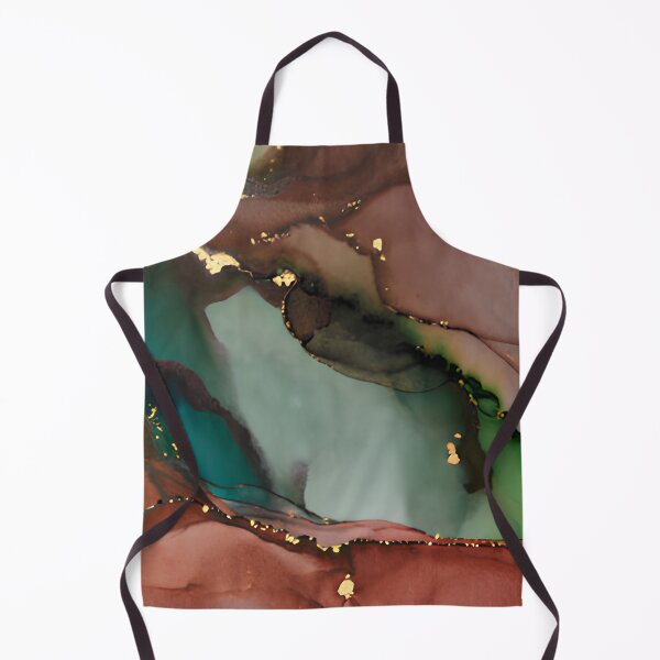 Item preview, Teal and Burgundy Alcohol Ink Gold Veins Abstract Marble Wall Art designed and sold by LuxocaDesigns24.